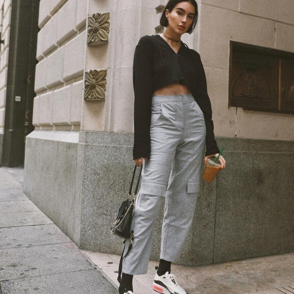 The Group Babaton Summers Pant, light grey, size 4 - Picture 1 of 9